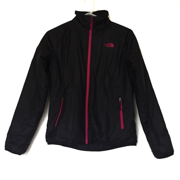 the north face black and pink jacket